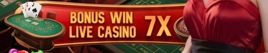 Bonus Win 7x LiveCasino ARISAN777